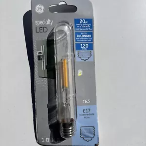 GE Specialty LED 20-Watt EQ 5.3-in T6.5 Soft White Appliance Bulb, E17 New… - Picture 1 of 3