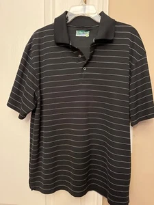 CAMISA DE GOLF PRO TOUR COOL PLAY BLANCA Y NEGRA A RAYAS PARA HOMBRE TALLA L - Imagen 1 de 3