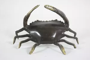 Krebs Krabbe Bronzefigur Bronze Skulptur (RE245) - Bild 1 von 7