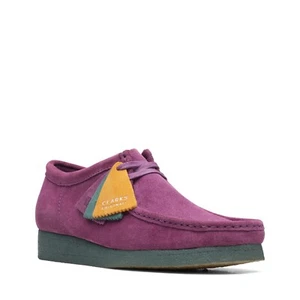 Clarks Originals Hombre Wallabee Púrpura/Verde Gamuza 26168860 - Imagen 1 de 7