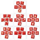6pc 2024 Chinese Red Envelopes New Year Red Packets Hong Baos Luck Money Packets