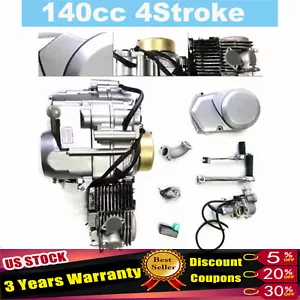 140cc 4 Stroke Racing Complete Engine Motor Kit For Pit Dirt Bike Honda CRF50 - Foto 1 di 8