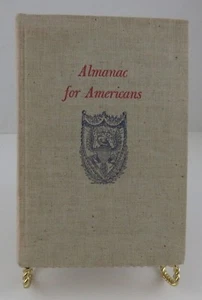 Almanac for Americans Willis Thornton 1941 Vintage Hardcover History Illustrated - Picture 1 of 9