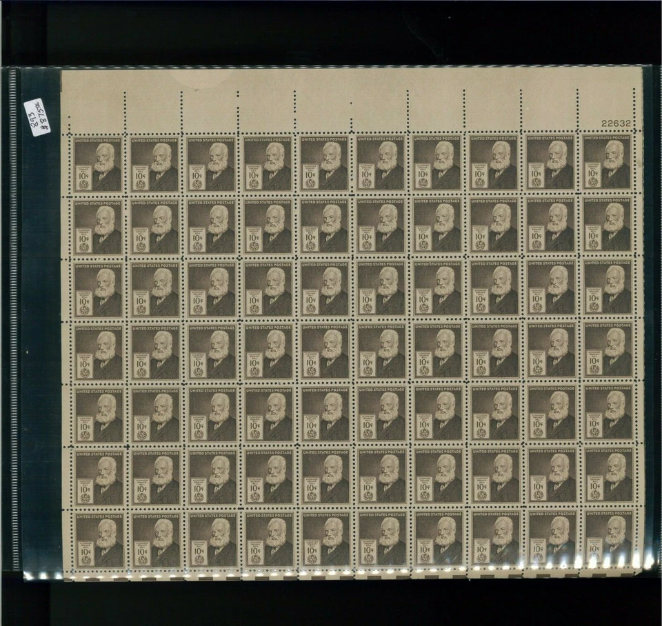 1940 United States Postage Stamp #893 Plate No. 22632 Mint Full Sheet - Image 1 of 1
