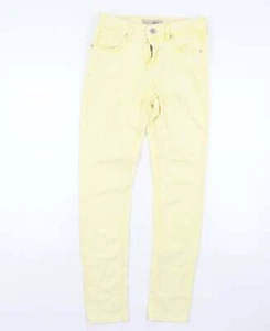 Topshop Womens Yellow Cotton Blend Skinny Jeans Size W30 L30 - Picture 1 of 12