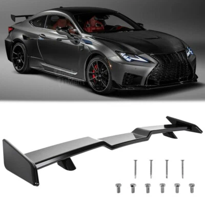 Alerón labial trasero negro brillante para Lexus RC F RC300 RC350 ESTILO V 57" Foto 1 de 4