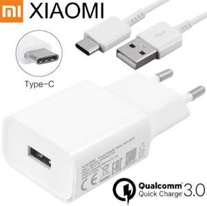 XIAOMI QC 3.0 Adaptateur Chargeur rapide Charger + USB-C pour Xiaomi Redmi 6A - Zdjęcie 1 z 1
