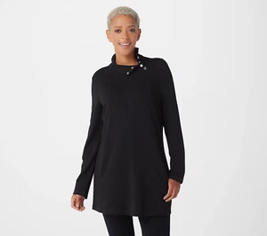 Susan Graver Weekend Modal Jacket Black XS New - Afbeelding 1 van 1