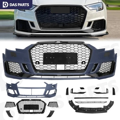 Fit for 2017 2018 2019 2020 Audi A3  Bumper Conversion Upgrade to RS3 Style - Image 1 of 4