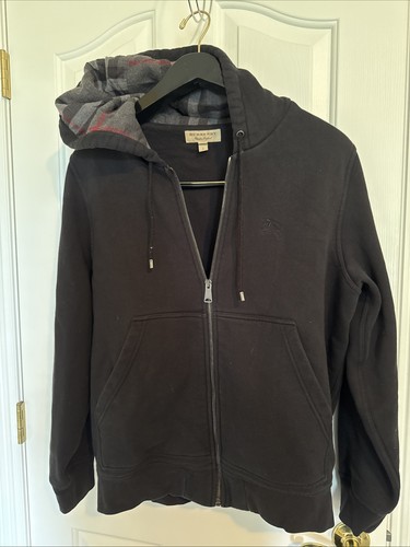 Felpa Burberry London England made in China taglia grande con cappuccio e zip