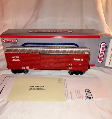 Williams Bachmann 47407 Santa Fe 40 Foot Stock Car O 027 out of carton pictures - Image 1 of 4