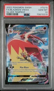 Blaziken VMAX TG15/TG30 Silver Tempest Full Art PSA 10 Gem Mint - Picture 1 of 2