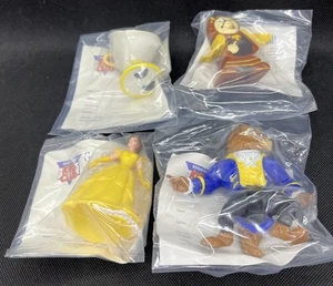 Die Schöne und das Biest Komplettsatz 4 Neu in Verpackung Burger King Kids Club Spielzeug 1991 - Bild 1 von 2