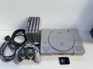 Sony PlayStation 1 Console Bundle With 1 Controller, 4 Games And Memory Card - Picture 1 of 9