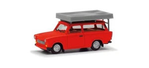 Herpa 024181-004 - 1/87 Trabant 601 Universal, Bright Red With Roof Tent - New - Picture 1 of 1