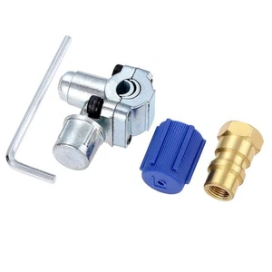 A/C Retrofit Valve & BPV31 Piercing Tap Kit For R12 R134A P6G7 S6V2 15-80 A5I7 - Picture 1 of 10