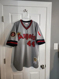 Authentic Mitchell & Ness 1985 Reggie Jackson California Angels Jersey Sz 52 XXL - Picture 1 of 4