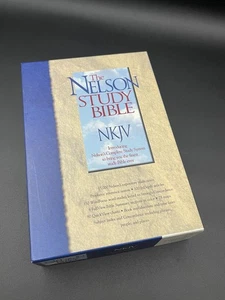 The Nelson Complete Study Bible System 2885 NKJV Bonded Leather Black 1997 - Picture 1 of 19