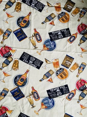 Trans Pacific Textiles Trader Vic’s Vic Fabric Scraps Hawaii Tiki Bar BQ-04-362 - Image 1 of 4