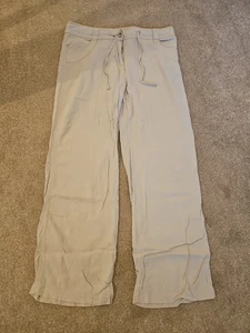 Women's Next Linen Blend Trousers, Beige, Size 12R - Picture 1 of 3
