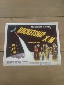 Tarjeta de vestíbulo de película Rocketship X-M reproducción 11 X 14 - Imagen 1 de 1