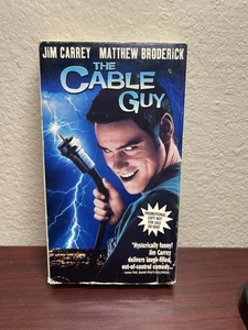 THE CABLE GUY JIM CARREY RARE VHS SCREENER DEMO PROMO TAPE BRODERICK 1996 COMEDY - Picture 1 of 11