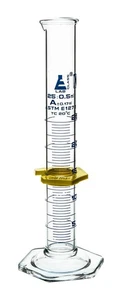 Graduated Cylinder, 25mL - ASTM, Class A Tolerance ±0.17mL - Protective Colla... - Picture 1 of 8