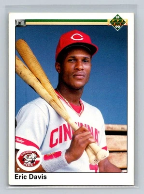 1990 Upper Deck #116b Eric Davis Cincinnati Reds Baseball Card - Image 1 of 2