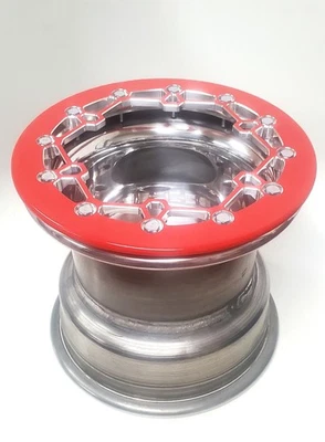 TRX 450R 400EX Rear Wheels Beadlock 9x8 3+5 Crusher Alba Racing PR - Image 1 of 4