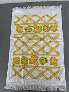 Vintage mushroom towels 23 x 14 1/2 see pictures for condition lot of 2 a707 - Picture 1 of 8