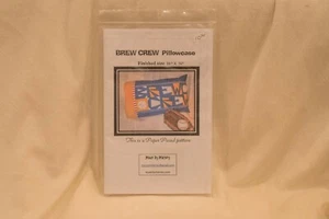 Milwaukee Brewers Brew Crew Pillowcase Sewing Pattern MLB Made by Marney - Picture 1 of 2