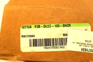 DODGE 127724 F2B-DLEZ-100-SHCR 1" Bore 2-Bolt Flange Ball Bearing Stainless S. - Picture 1 of 6