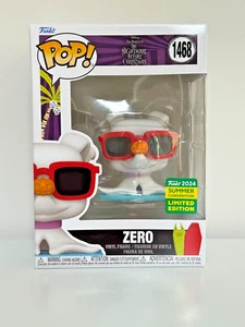 2024 SUMMER CONVENTION LE STICKER FUNKO POP! DISNEY ZERO WITH SUNGLASSES #1468 - Picture 1 of 3