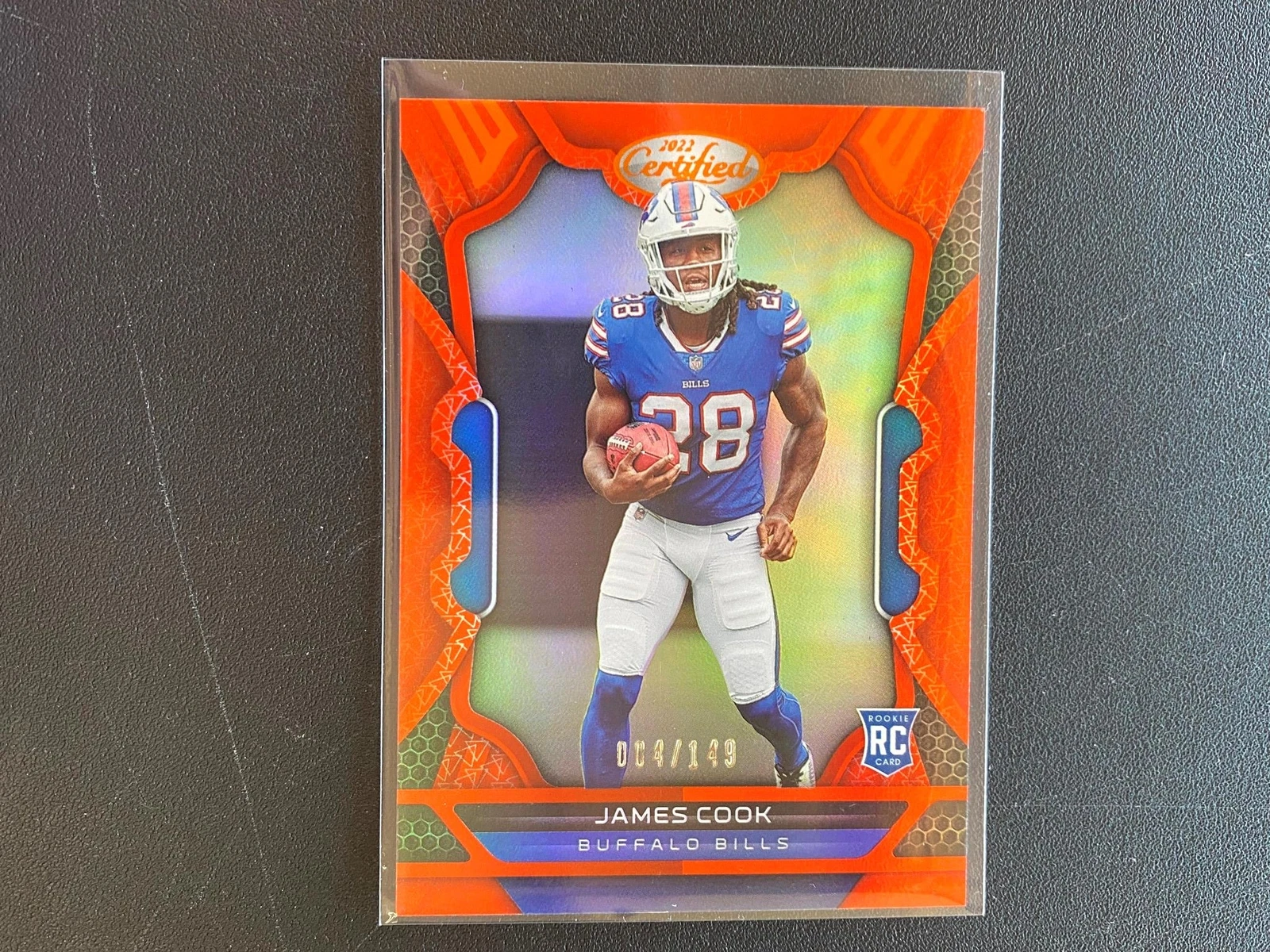 James Cook 2022 Certified Orange Rookie RC Buffalo Bills 84/149 N22