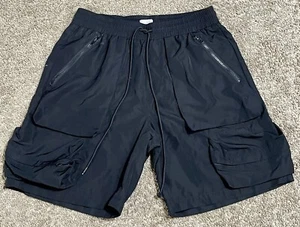 EPTM Cargo Shorts Mens Size XL Black Multi-pocket Drawstring Outdoor Sports - Picture 1 of 18