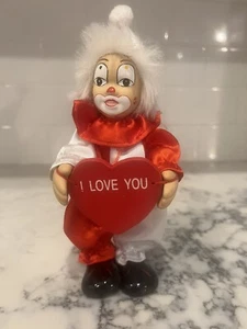 Muñeca de amor payaso circo de porcelana vintage - Imagen 1 de 5