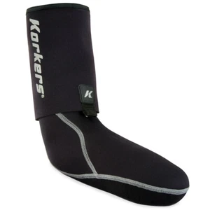 KORKERS Unisex I-Drain 3.5mm Neoprene Guard Black Wading Socks - All Sizes - Picture 1 of 2