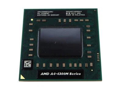 AMD A4-4300M 2.50GHZ SOCKET FS1R2 2-CORE LAPTOP CPU PROCESSOR AM4300DEC23HJ - Image 1 of 2