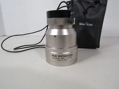 Nikon School Magnifying Loupe 4x w Black Holder *Used* Made in Japan - Image 1 of 4