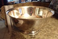 Shreve, Crump & Low Silverplate Silver plate Round Bowl 9" wide x 4-3/4" tall