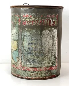 Mutual Department Store Swanston St Melbourne Large Tea Canister 19th Century - Picture 1 of 13