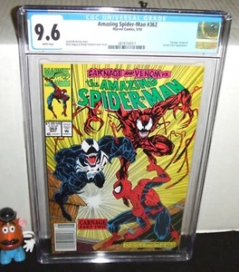 AMAZING SPIDER-MAN #362 MARVEL 1992 CARNAGE 2ND ERSCHEIN + VENOM NEWSSTAND CGC 9.6 - Bild 1 von 2