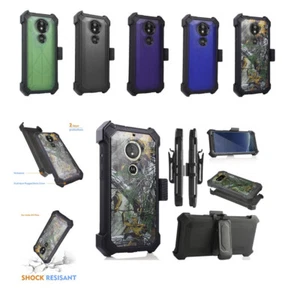 For Moto E5 Play/ E5 Cruise 360° Cover Crystal Holster Built-in Screen Case - Picture 1 of 18