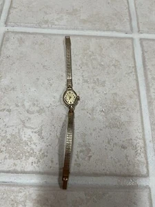 Vintage Manual Wind Ladies Bulova Watch Wristwatch 10K RGP band 1/20 10 K - Picture 1 of 5