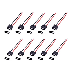10PCS USB 2.0 Type-C Connector Welding Wire Waterproof Female Socket Charging - Photo 1 sur 9