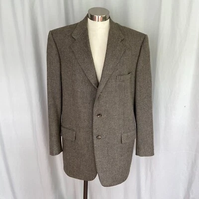 Brown beige wool Corneliani sport coat, made in Italy, canvassed, Size 46 Long - Image 1 of 4