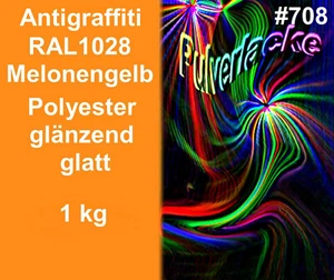 PULVERLACK Beschichtungspulver Pulverbeschichtung RAL1028 Melonengelb Orange - Picture 1 of 1