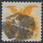 US Stamps Scott #116 Used XF 10c Yellowish Orange Shield and Eagle SCV $110