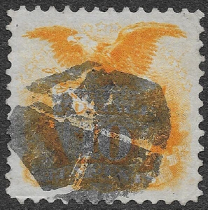 MMK Philately: US Stamps Scott #116 Used XF 10c Shield and Eagle SCV $110 - Picture 1 of 2