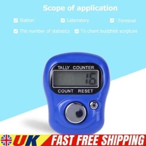 LCD Digital Display Mini Counter Counter Ring for Sewing Knitting (Dark Blue) - Picture 1 of 10